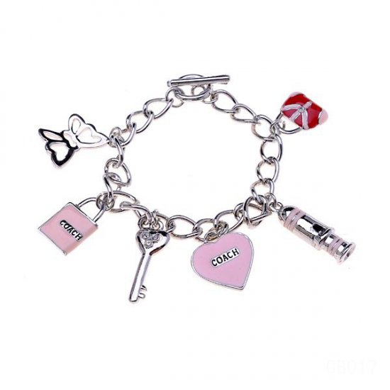 Coach Fashion Charm Pink Bracelets CVX